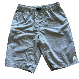 Hurley boys’ size L (12/13) gray‎ shorts in great condition
